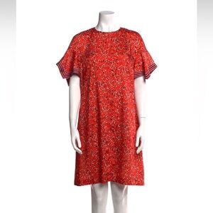 Lela Rose Tent Dress Short Sleeve Mini Dress Size 14